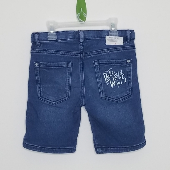 Zara Denim Rule the World Shorts 6 - Picture 2 of 6